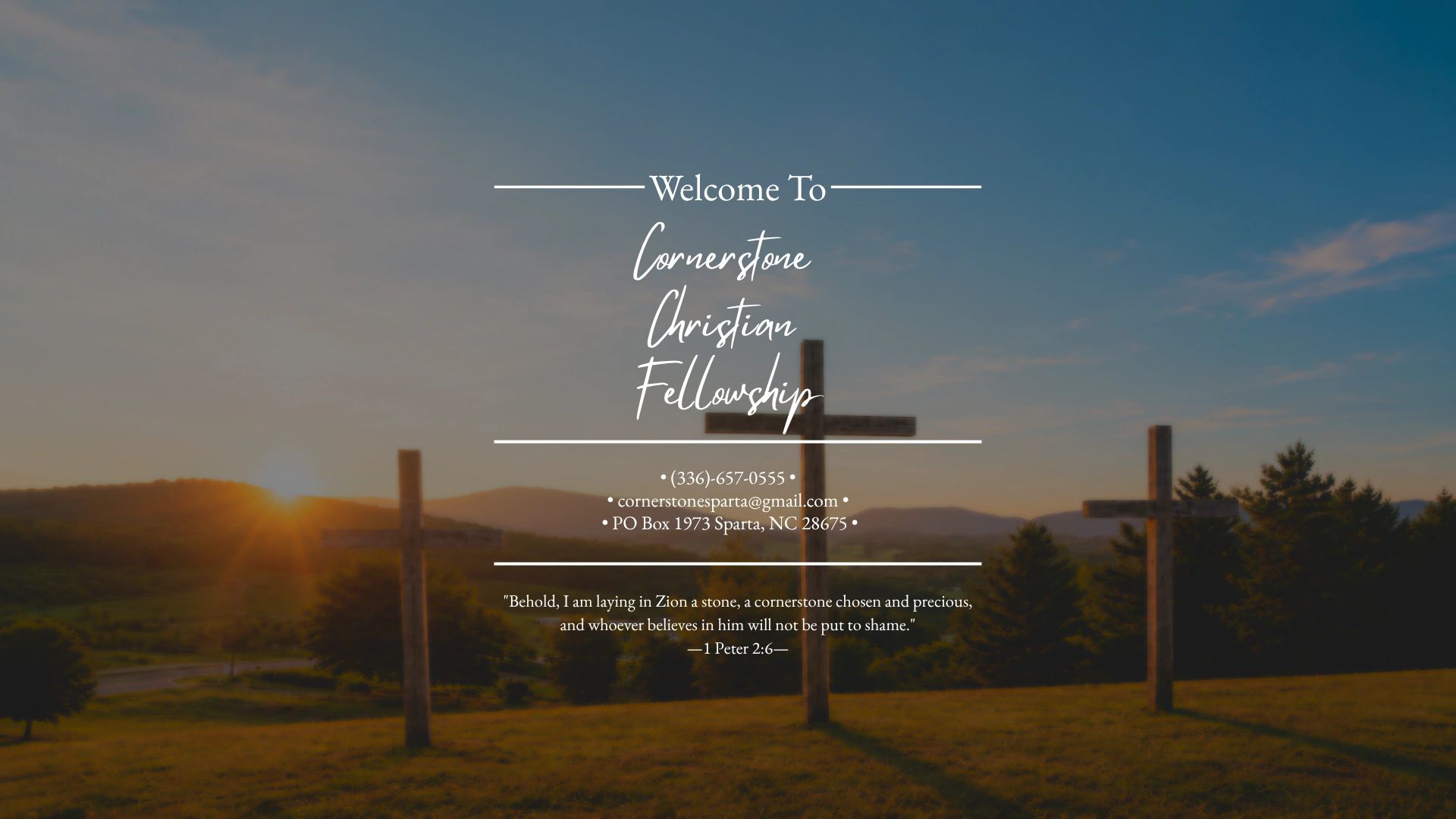 Cornerstone Christian Fellowship cover
