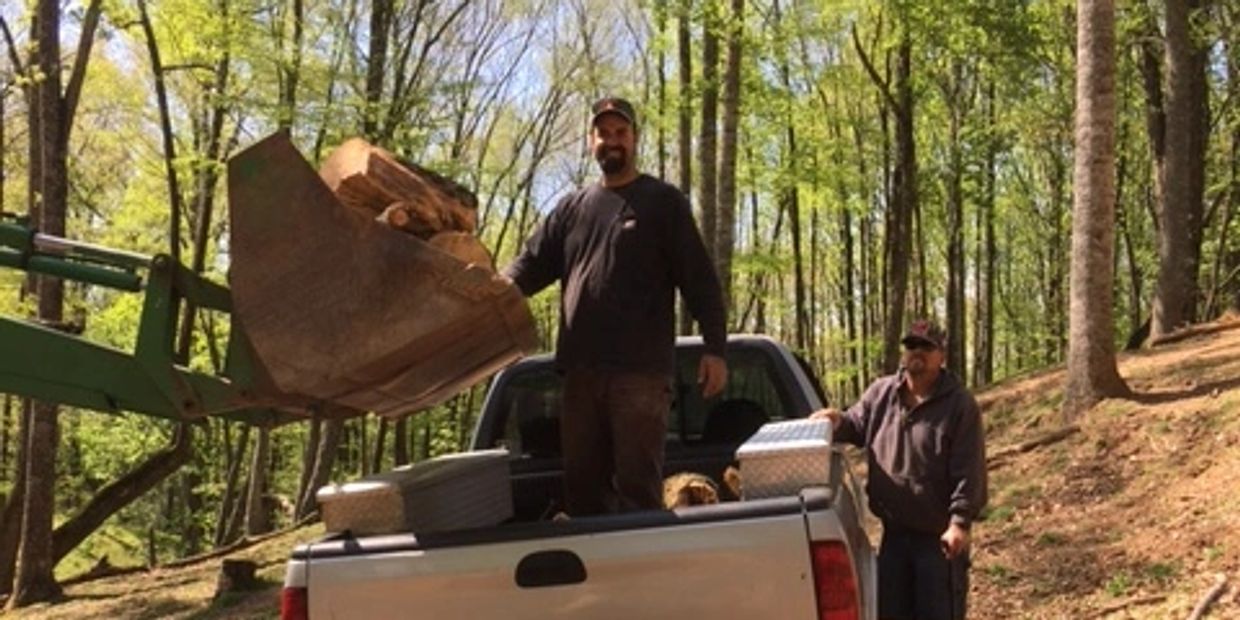 Gathering wood for the wood donation ministry 