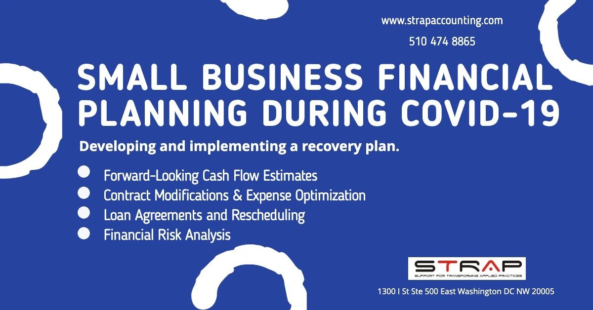 Small business financial planning services during COVID-19 recovery.