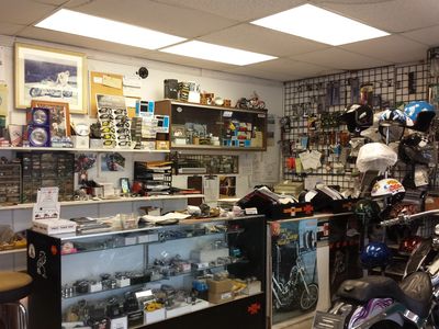Stocking over $100K worth of parts,  many hard to find parts for older bikes.
