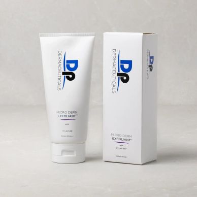 Micro Derm Exfoliant skincare product and its box.