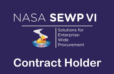 NASA SEWP VI Contract Holder badge.