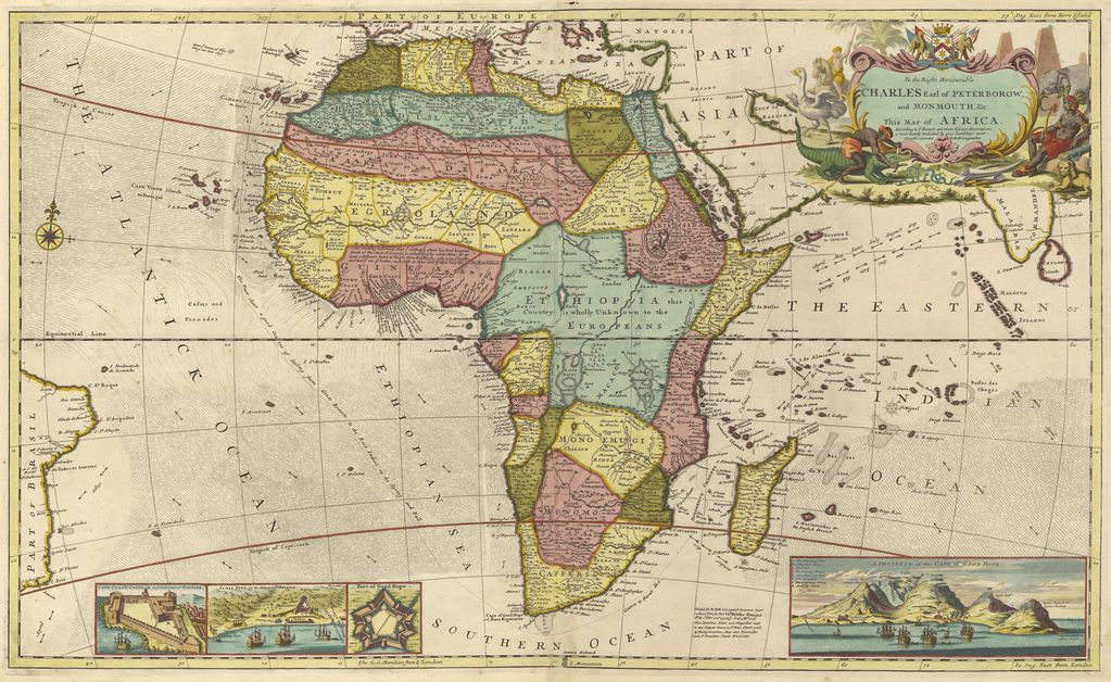 1710 map of Africa 