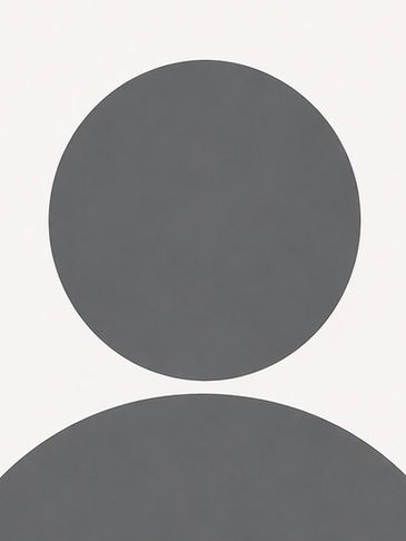 Abstract geometric shapes with a circle and semicircle.