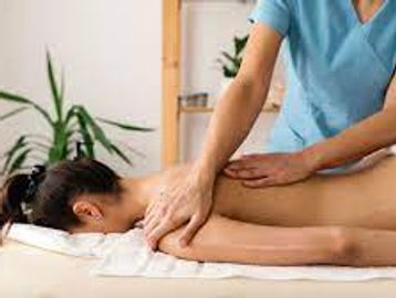 woman receiving massage