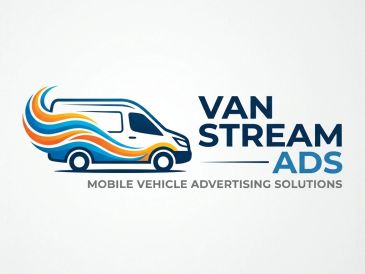 Logo of Van Stream Ads with a stylized van and colorful streaks.