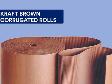Kraft Brown Corrugated Packaging Rolls 