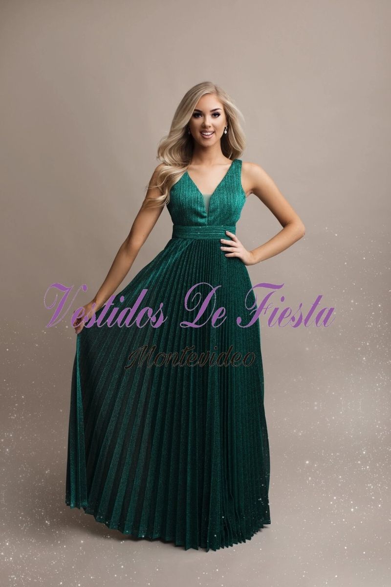 Vestido Verde Plisado Vestido Verde Plisado