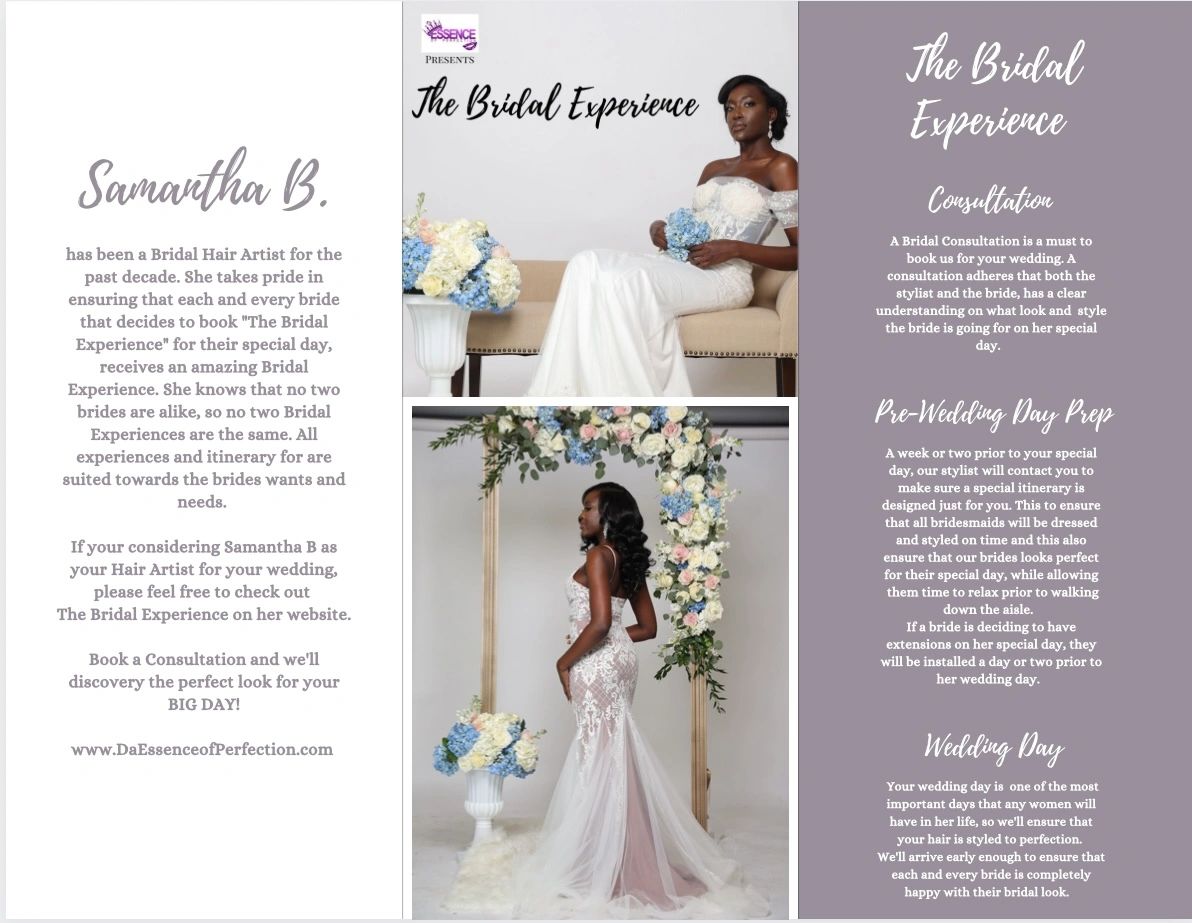 DaEssence of Perfection LLC - Bridal, Wedding, Special Day
