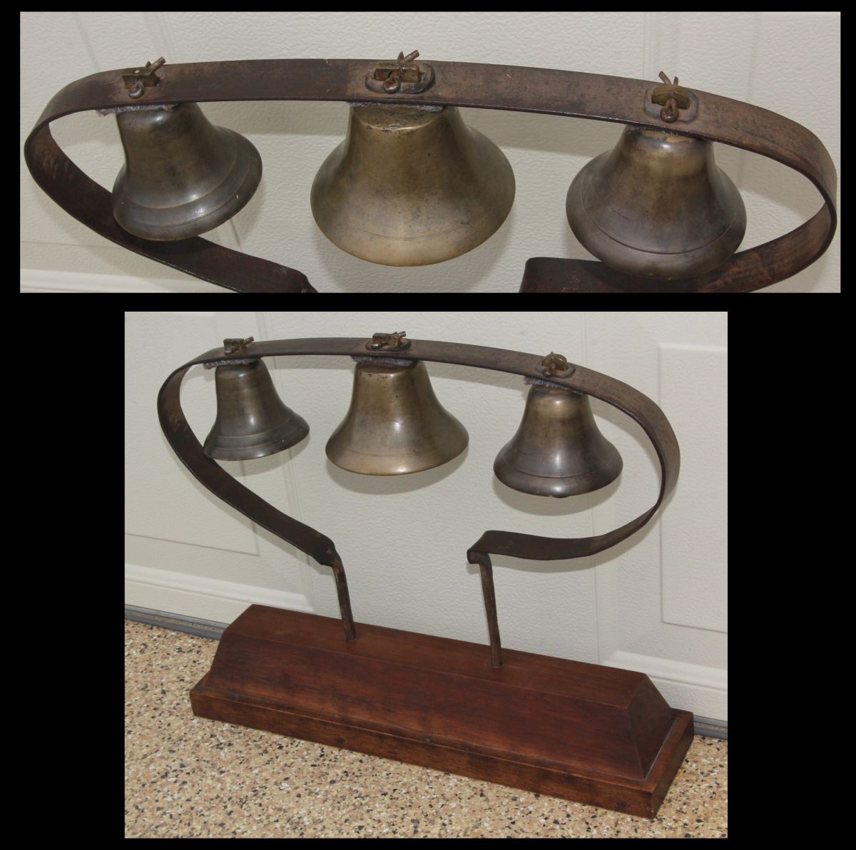 Antique Conestoga Wagon Set of 3 Hame Draft Horse Team Bells Parades ...