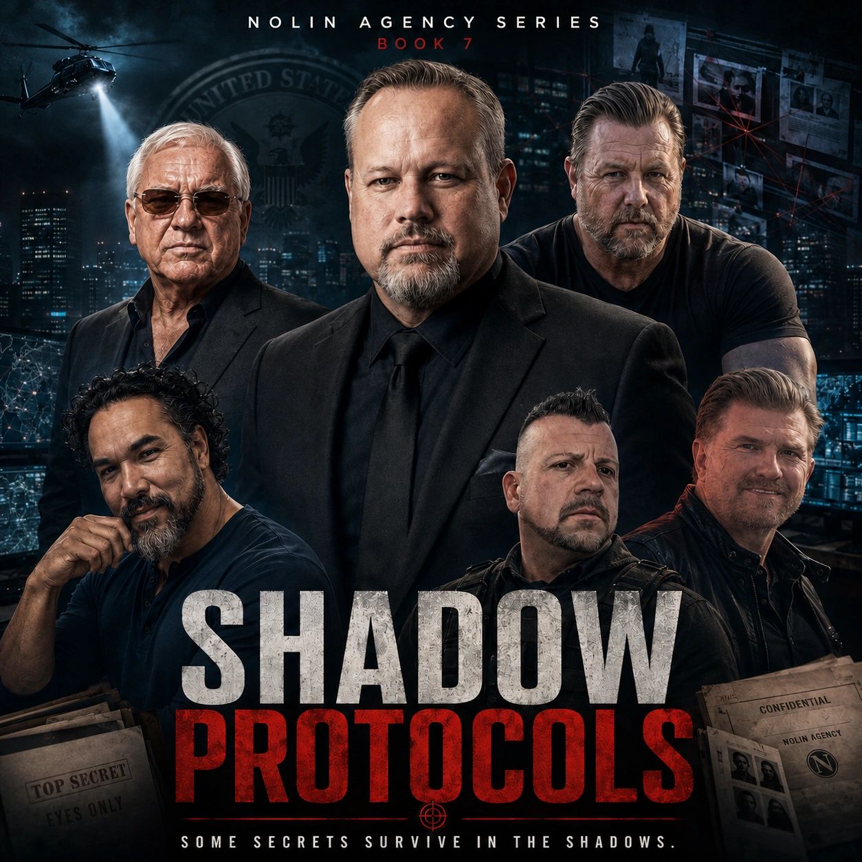 Cover of Shadow Protocols, Book 7 in the Nolin Agency Series.