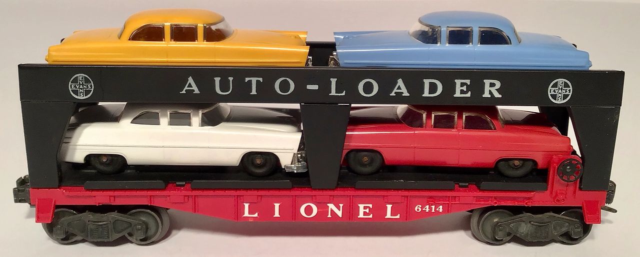 C8 LIONEL POSTWAR 6414 EVANS AUTO TRANSPORT CAR W/BOX