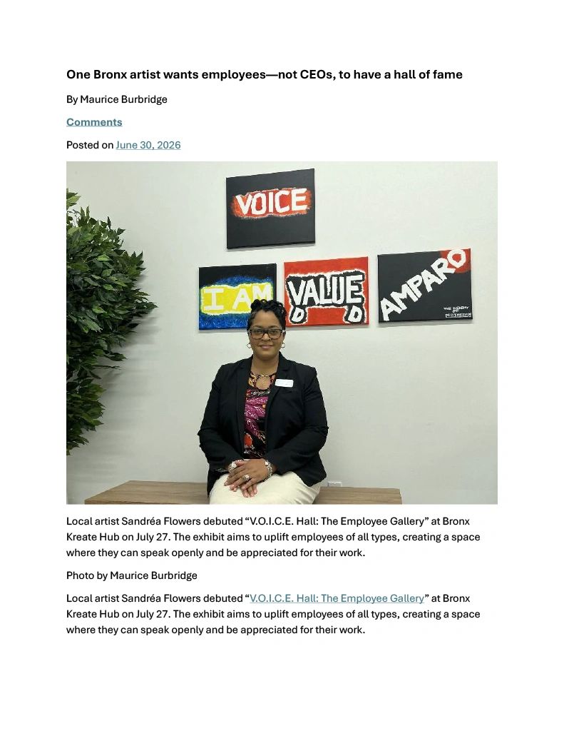 Voice Hall
Featured by the Bronx Times
June 30, 2026