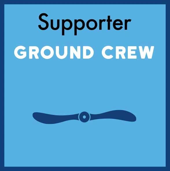 Supporter Ground Crew graphic with propeller icon.