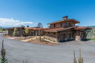 modern exterior stone and steel columns