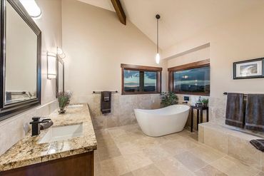 modern master bathroom