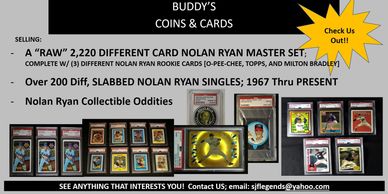Buddys Coins and Cards selling poster 