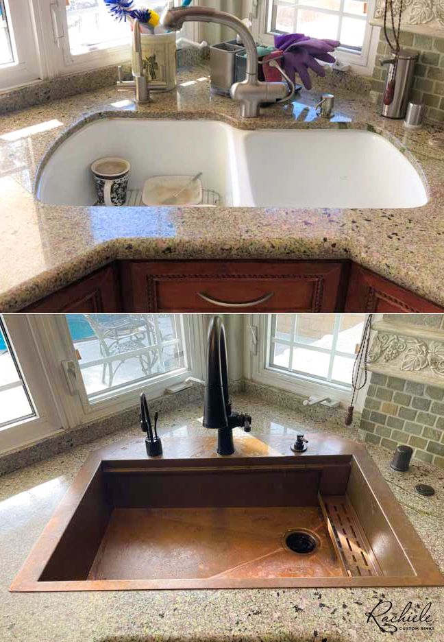 How To Replace My Kitchen Sink   Beforeandafterdoublebowl 