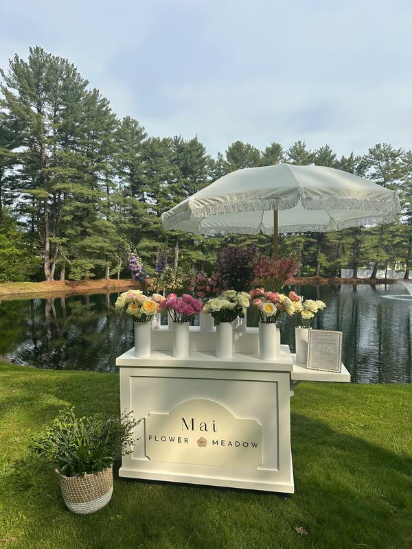 Flower cart, bloom bar, build your own bouquet