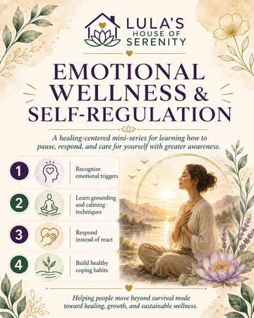 Emotional wellness and self-regulation mini-series by Lula's House of Serenity.