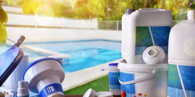 Suministro de insumo equipos.
. Piscinas.
. Químicos.
. Válvulas y tuberías.
. Motobombas. 
. Filtro
