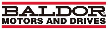 Logo de Baldor Motors and Drives.
