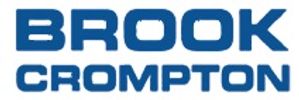 Logo bleu de Brook Crompton.