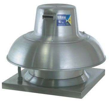 Ventilateur industriel en métal.