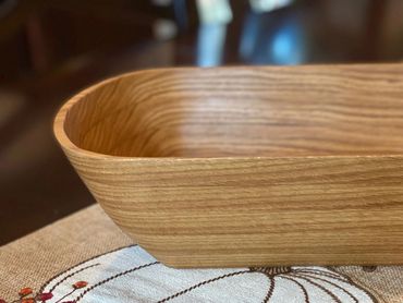 4 ring oval oak bowl