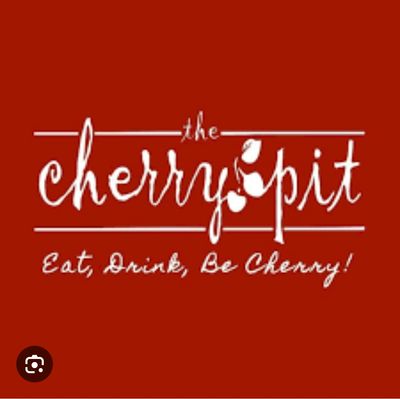Logo for Cherry Pit Bar and Grill in Saint Paul Minnesota.