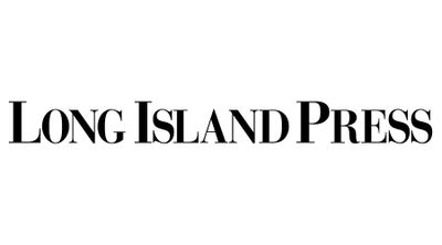 Logo of Long Island Press in black serif font on white background.
