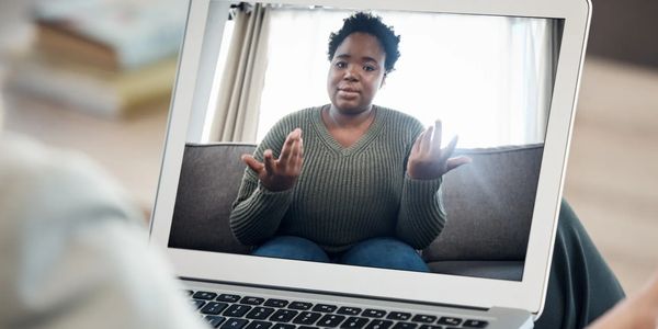 telehealth, Zoom, individual session, vital therapy, laptop