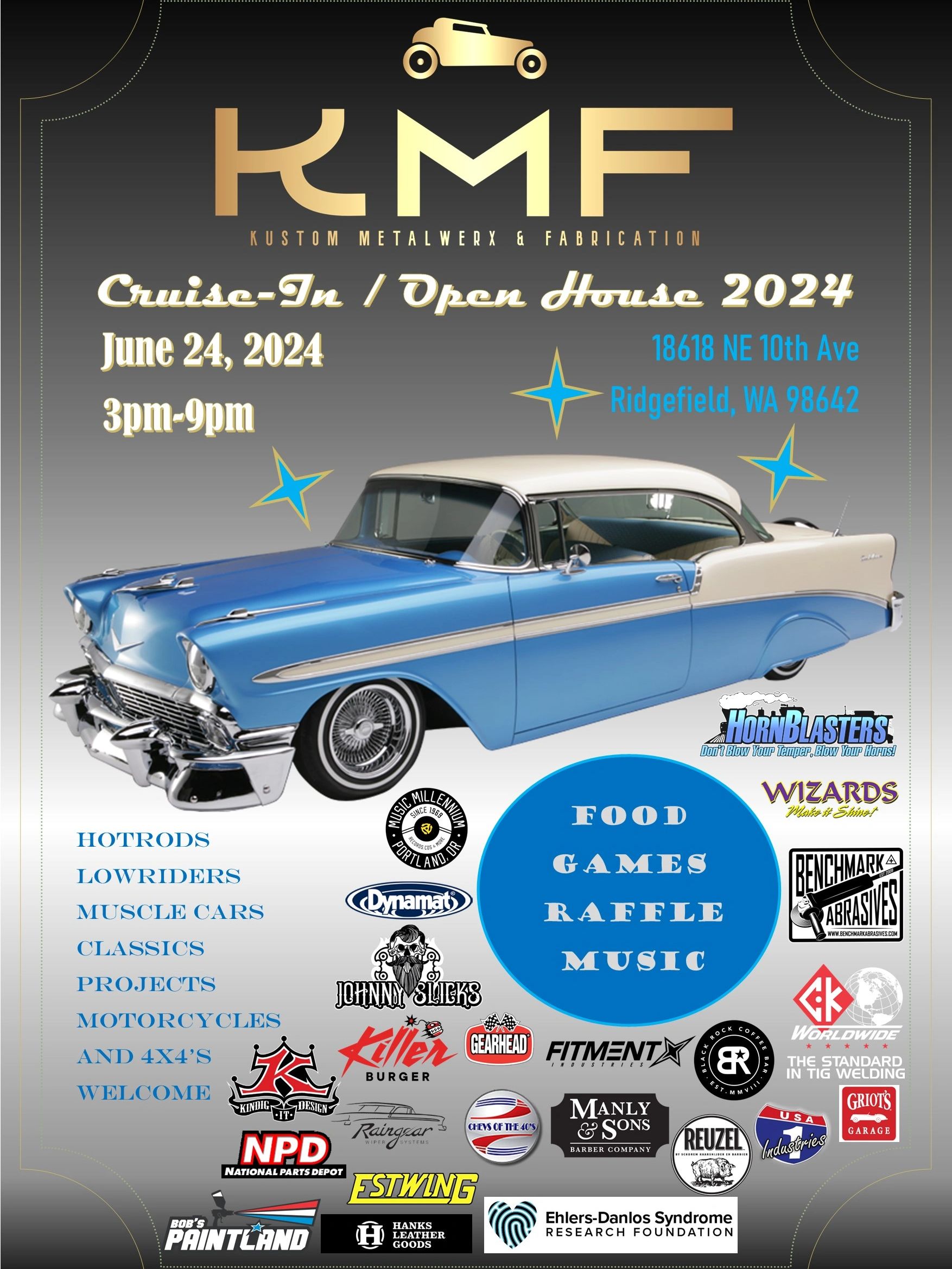 KMF Cruise-In/Open House 2024 flyer