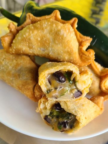 Poblano Empanada Vegetarian food in Dallas, Richardson Texas