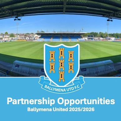 Ballymena United Football Club stadium and partnership announcement.