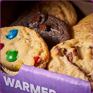 *Insomnia Cookies* is a popular bakery chain that specializes in delivering warm, delicious cookies