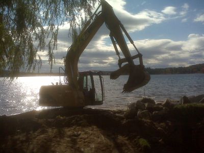 Shoreline restoration lake Winnisquam NH