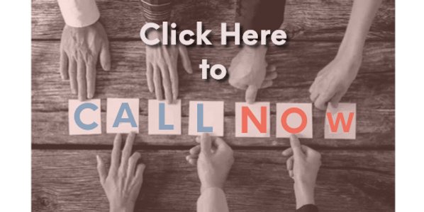 7 single hands belonging to different people holding letters spelling "Call Now."