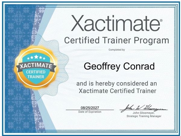 Xactimate Certified Trainer