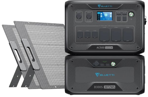 BLUETTI AC500+B300S+2*PV200D | Home Battery Backup