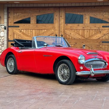 Red 1963 Austin Healey