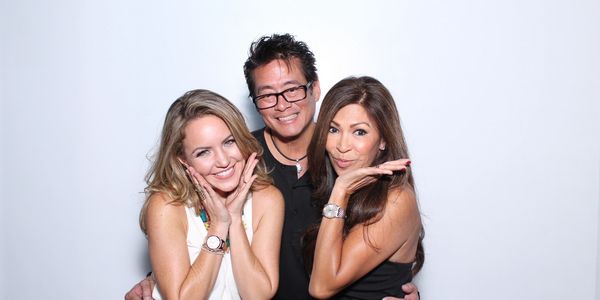 Former Miss Hawaii winners having fun in the Photo Booth at the Kahala Hotel in Hawaii