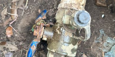 A corroded backflow discovered during backflow testing