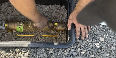 a new backflow install
Backflow testing 