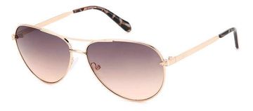 Stylish aviator sunglasses with gradient lenses.