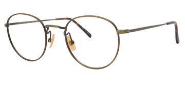 Round vintage gold-rimmed glasses with intricate designs.