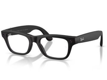 Black Ray-Ban eyeglasses with thick frames.