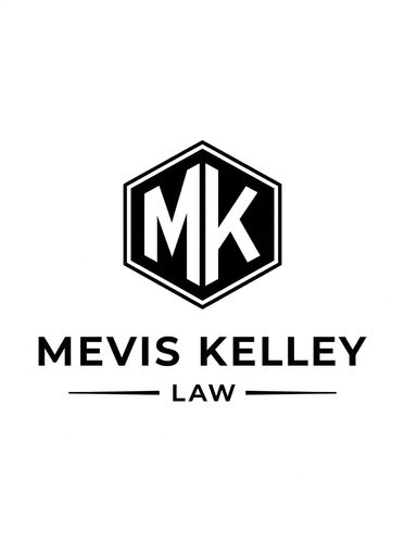 Mevis Kelley Law logo with MK initials inside a hexagon.