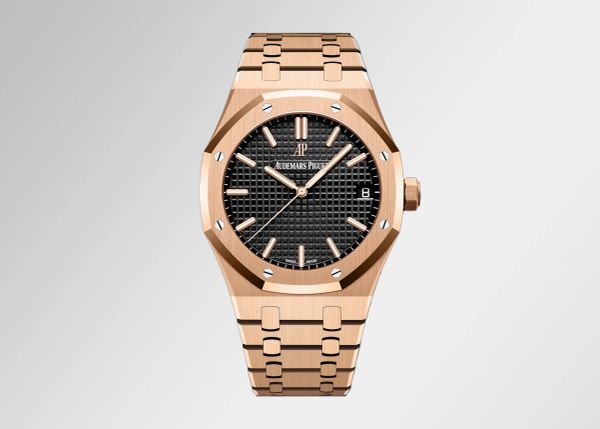 AUDEMARS PIGUET 15500OR BRACELET BLACK DIAL