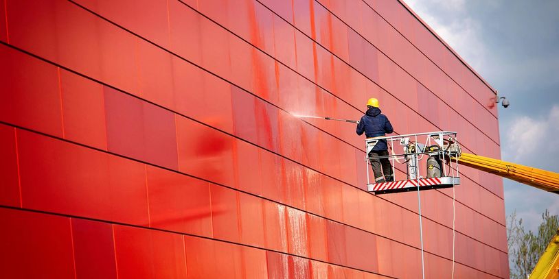 Pressure Wash Power Wash Exterior Building Cleaning